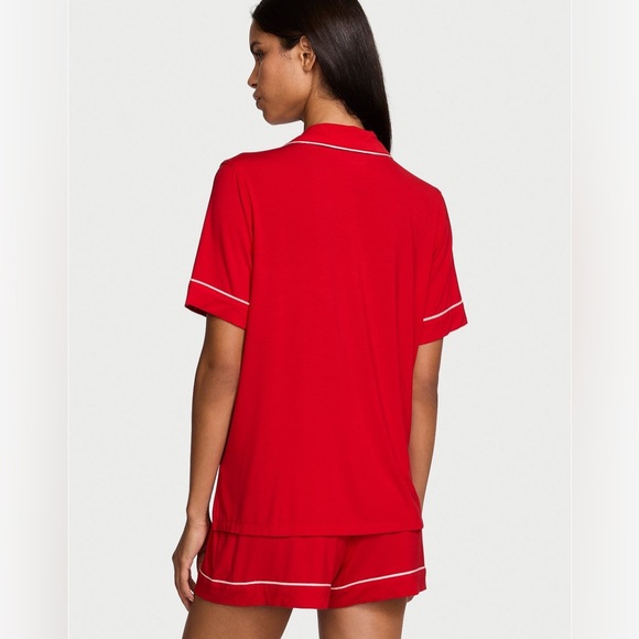 Red BOW 🎀 pajama short set • modal soft • lipstick red 💄 Perfect Gift 🎁 - Picture 3 of 13